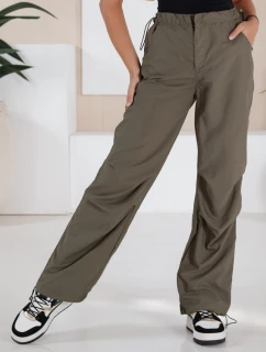 Dámske padákové nohavice MORAT khaki FashionStreet UY1664