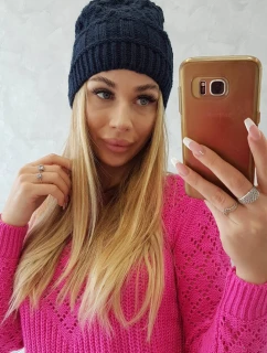Fleecová čiapka Marta K231 navy blue