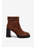 Zateplené čižmy z prírodného semišu Vinceza 91172 Camel Zateplené čižmy z prírodného semišu Vinceza 91172 Camel