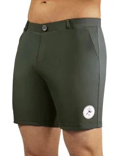 Pánske plavky Swimming shorts comfort7a khaki- Self