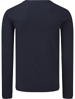 Fruit of the Loom Iconic 150 LSL T Tričko s dlhým rukávom 16.1446 tmavo modrá