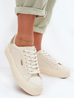 Tenisky na platforme Big Star TT274806 Beige