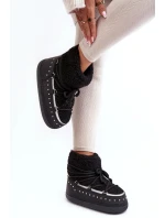 Dámske snehové topánky model 188648 Black - SEASTAR