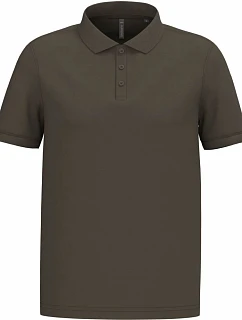 Kariban K 254 Pánske polo tričko z piké 20.K254 tmavá khaki