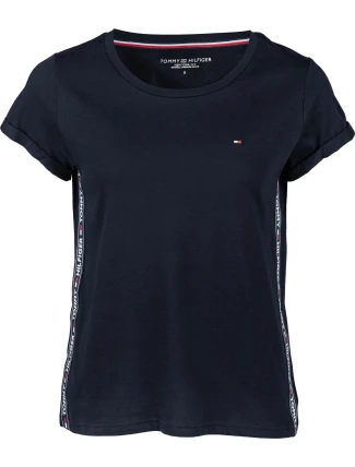 Dámske krátke tričko UW0UW01374 tmavomodré - Tommy Hilfiger Dámske krátke tričko UW0UW01374 tmavomodré - Tommy Hilfiger