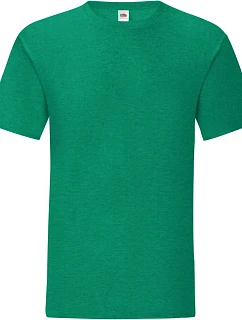 Fruit of the Loom Iconic 150 T Pánske tričko 16.1430 melírovaná zelená