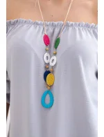 Španielska blúzka s ozdobnými rukávmi sivá