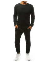 FashionStreet čierna pánska tepláková súprava AX0377 FashionStreet čierna pánska tepláková súprava AX0377