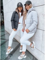 Dámska prechodná bunda prešívaná na oboch stranách VICTORIA SNUG sivá TY3696 Dámska prechodná bunda prešívaná na oboch stranách VICTORIA SNUG sivá TY3696