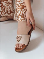 Dámske žabky so srdcom LOVEMISS beige FashionStreet ZY0771 Dámske žabky so srdcom LOVEMISS beige FashionStreet ZY0771