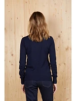 NEOBLU Sullivan Women Dámsky sveter s výstrihom do V 24.3988 deep black