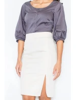 Dámska košeľa M029 Tmavo šedá - Figl