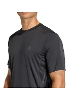 Pánske tričko adidas Tech Essentials Workout 3-Stripes, čierne, KQ7485