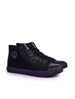 Męskie Klasyczne Wysokie Trampki BIG STAR FF174550 Czarne