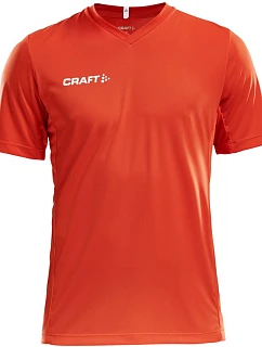 Craft Teamwear Squad Go Jersey Solid M Pánske športové tričko s výstrihom do V 82.5560 cocktail