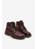 Trapery Męskie Ocieplane Wrangler 20253034.IKU Ciemnobrązowe