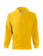 Trendy mikina na zips Pánske žlté