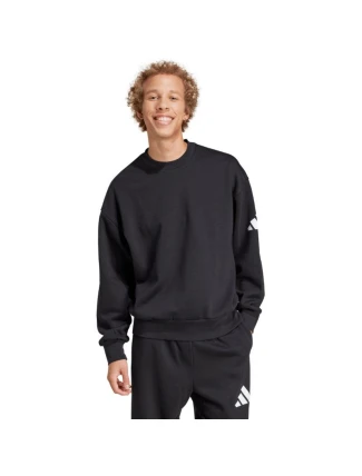 Pánska mikina adidas Essentials Loose Fit 3 Bar Logo Black JF3542