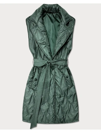 Khaki prešívaná vesta Goodlookin s opaskom (B8603-11) Khaki prešívaná vesta Goodlookin s opaskom (B8603-11)