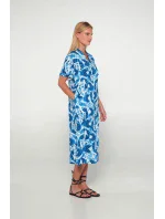 Vamp - Dlhý kaftan s potlačou 20446 - Vamp Vamp - Dlhý kaftan s potlačou 20446 - Vamp