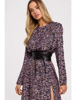 M636 Opasok z umelej kože - čierny