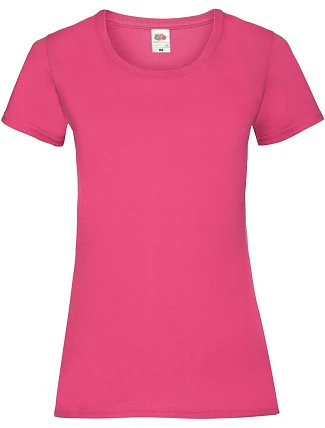 Fruit of the Loom Lady-Fit Valueweight T Dámske tričko 16.1372 fuchsiová