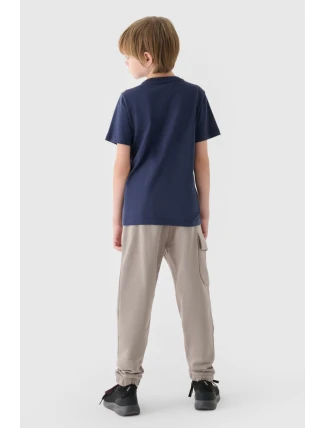 Spodnie Chłopięce Dresowe Joggery 4FJWAW24TTROM760-26S Szare