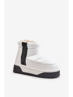 Niskie Śniegowce Na Grubej Podeszwie D.Franklin DFSH371011 Białe