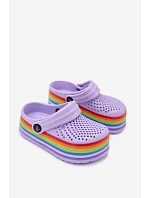 Detské penové sandále s fialovými farebnými remienkami Children's Foam Purple Straps Tansy Detské penové sandále s fialovými farebnými remienkami Children's Foam Purple Straps Tansy