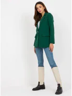 Dámska bunda DHJ MA 15556 tmavo zelená