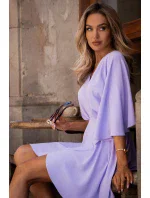 Dámske šaty M785 fialové - MOE Dámske šaty M785 fialové - MOE