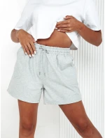 Dámske teplákové šortky PELLA light grey FashionStreet SY0416