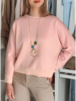 Dámska oversize maslová mikina s NUBISS ružová FashionStreet RY2799 Dámska oversize maslová mikina s NUBISS ružová FashionStreet RY2799