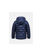 Detská péřová bunda Peak Performance Jr Helium Down Hood Jacket, farba tmavomodrá