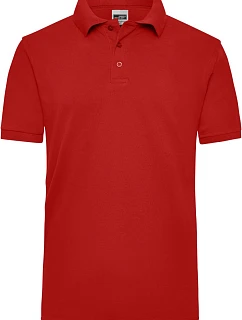 Daiber JN 801 Pánske pracovné polo tričko z hrubej bavlny 02.0801 červené