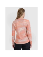 Dámske rýchloschnúce cyklistické tričko s dlhým rukávom 4F 4FWSS25TFLOF344-70A