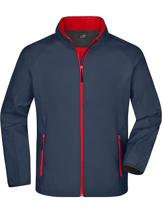 Daiber JN 1130 Pánska dvojvrstvová promo softshellová bunda 02.1130 iron grey/red Daiber JN 1130 Pánska dvojvrstvová promo softshellová bunda 02.1130 iron grey/red
