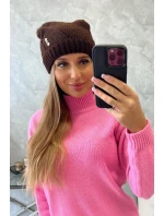 Dámska čiapka Klarysa K394 hnedá