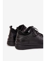 Kožené pánské polobotky Lee Cooper LCJ-26-33-3964 Černé