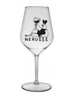 NERUŠŠŠ - čirá nerozbitná sklenice na víno 470 ml