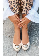 Damskie Pachnące Baleriny Z Sercem ZAXY NN285009 Jasnobeżowe