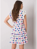 Šaty LK SK 506950.02P biela a modrá Šaty LK SK 506950.02P biela a modrá