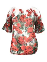 Dámska blúzka Lark červená - Favab