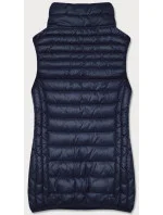 Tmavomodrá dámska vesta so stojačikom (B2722-3)