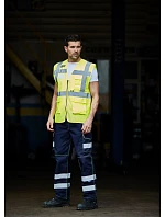 Yoko HVW 820 Hi-Vis sieťovaná bezpečnostná vesta 79.W820 hi vis oranžová/hi vis žltá Yoko HVW 820 Hi-Vis sieťovaná bezpečnostná vesta 79.W820 hi vis oranžová/hi vis žltá