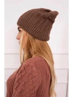 Fleecová čiapka Anna K238 mocca