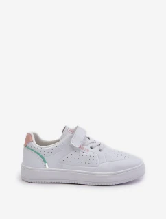 Detské tenisky z ekokože na suchý zips Big Star OO374005 White