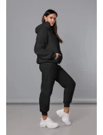 Teplý čierny teplákový dámsky komplet (YP-1104) Teplý čierny teplákový dámsky komplet (YP-1104)