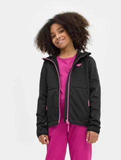 Dievčenské softshell 4FJSS23TSOFF042 čierna - 4F