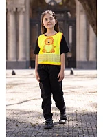 Korntex FUN Detská bezpečnostná vesta 76.FUNY hi vis yellow/lion Korntex FUN Detská bezpečnostná vesta 76.FUNY hi vis yellow/lion